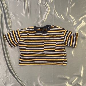 Striped Tee Crop Top